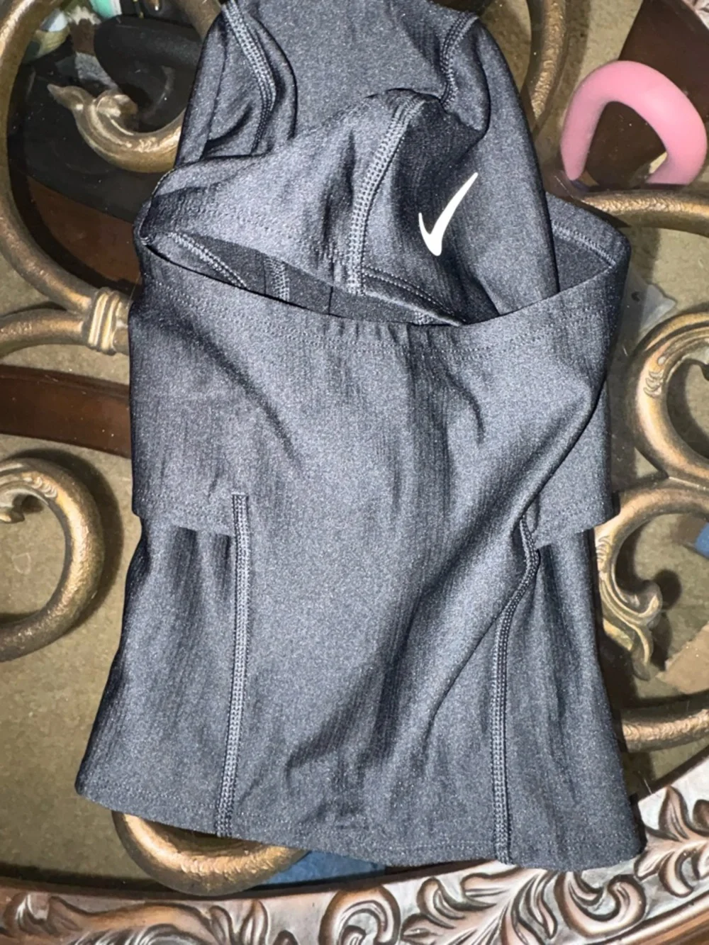 Nike Black Hooded Balaclava with White Swoosh